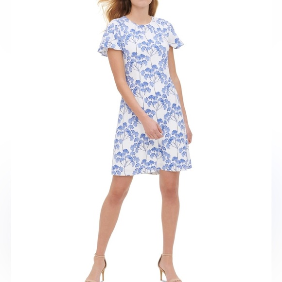 TOMMY HILFIGER Floral Nantucket Blossom A-Line Dress Size 4 NEW - Picture 1 of 15